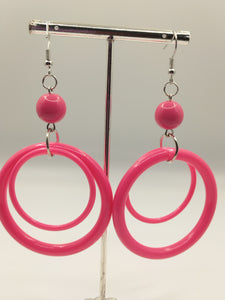 Candy Color Acrylic  Hoop Earrings
